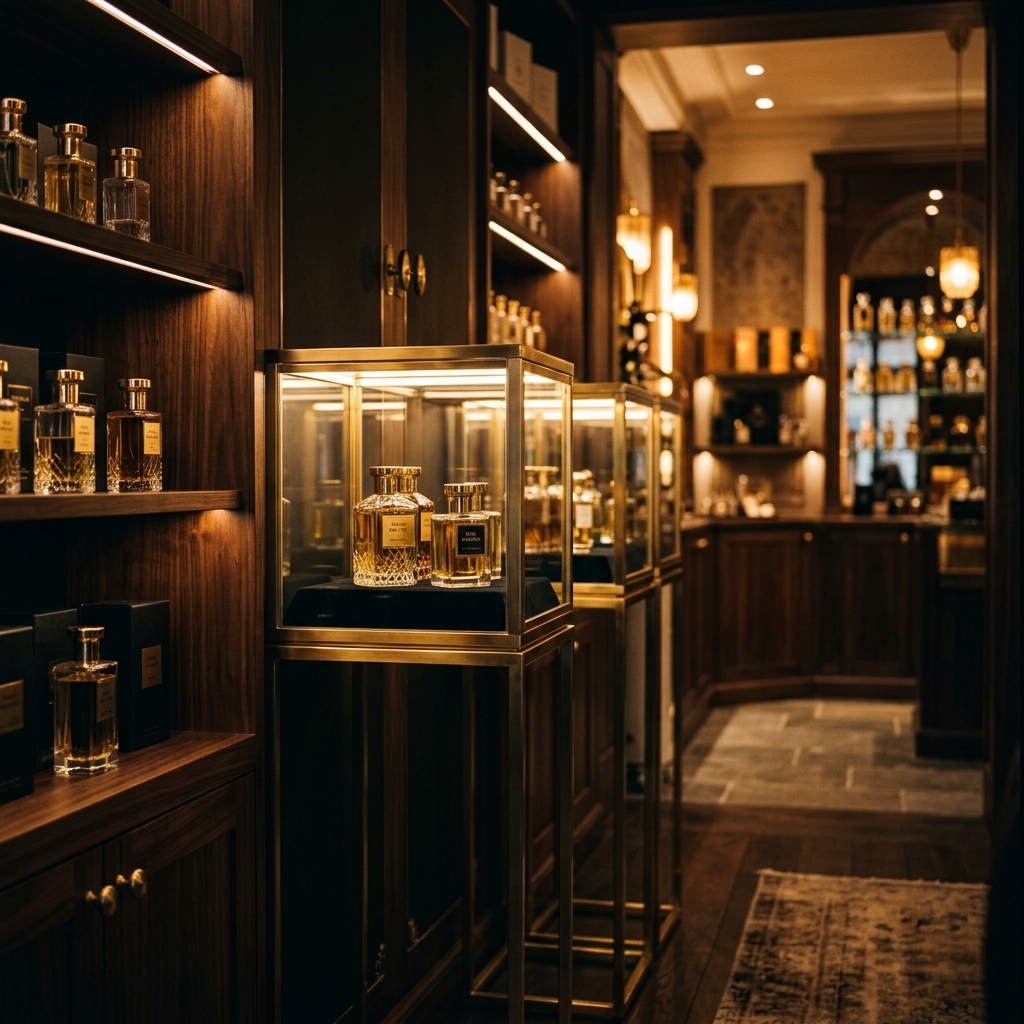 Luxury perfumery interior